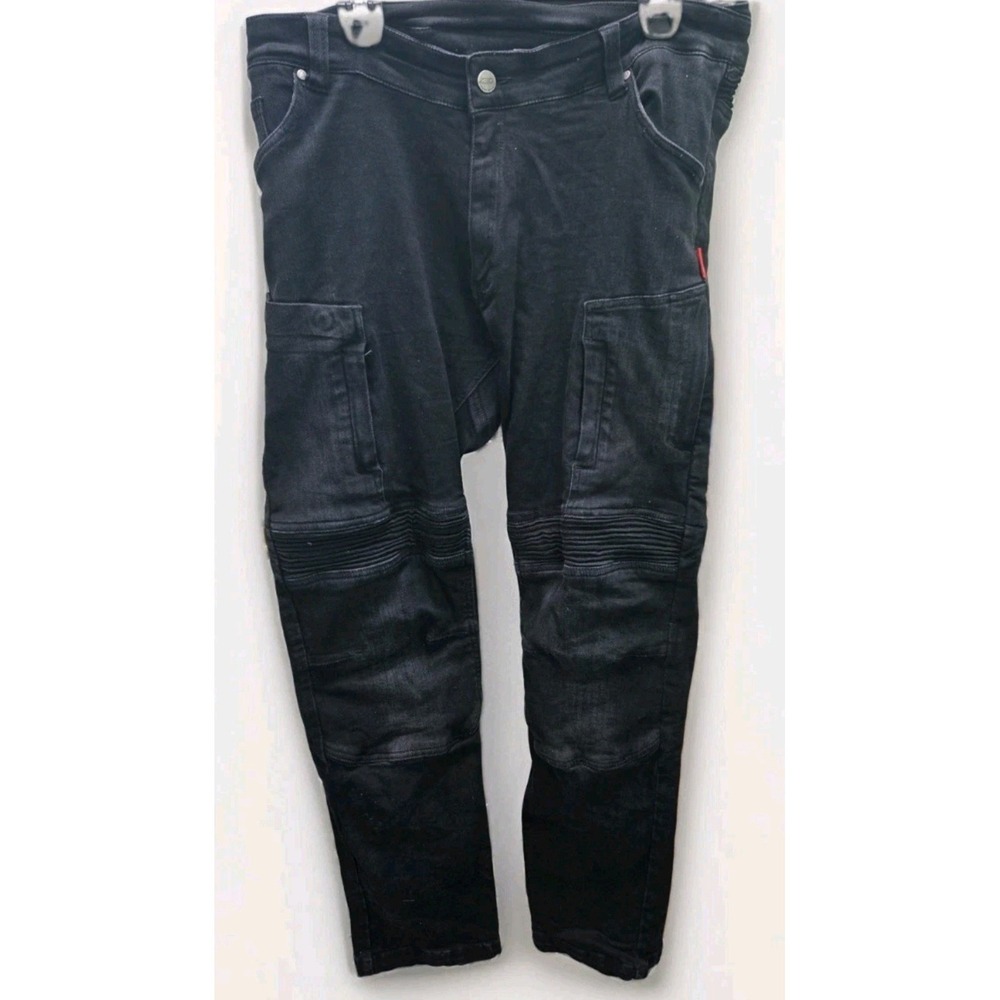 4SR AFS Armor Fixation System Motorcycle Riding Jeans Black Mens 38 56